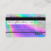 Carte de crédit Holographique et maquillage de Par (Dos)