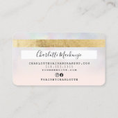 Carte de crédit holographique ombre beauté monogra (Dos)