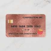 Carte de crédit | Huile d'or rose (Devant)