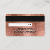Carte de crédit | Huile d'or rose (Dos)