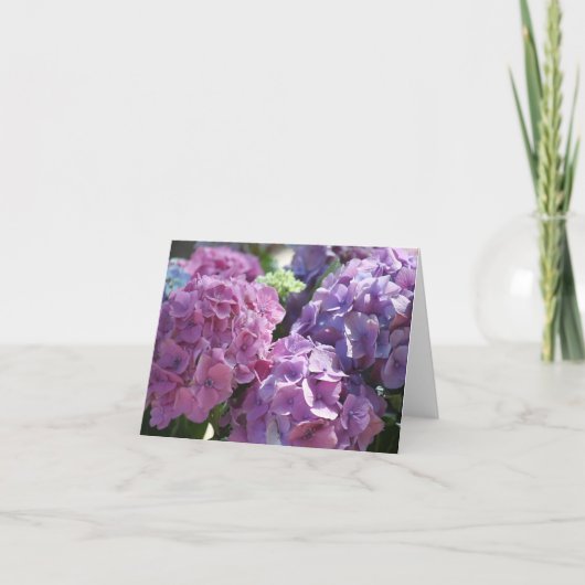 carte de crédit hydrangeas (Devant)