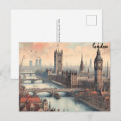 carte de crédit londres masse carte postale (Devant / Derrière)