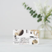 Carte de crédit maquillage Artiste gouttes d'or (Debout devant)