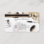 Carte de crédit maquillage Artiste gouttes d'or (Dos)