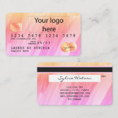 Carte de crédit Marbre Abstrait moderne Ajouter vo (Devant / Derrière)