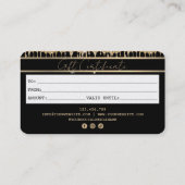 Carte de crédit moderne certificat cadeau (Dos)
