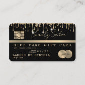 Carte de crédit moderne certificat cadeau (Devant)