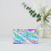 Carte de crédit moderne Holograph Drives Diamonds (Debout devant)