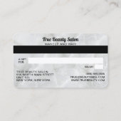 Carte de crédit moderne Marbre blanc Stone (Dos)