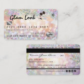 Carte de crédit MUA de l'artiste de maquillage Hol (Devant / Derrière)