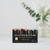 Carte de crédit noire Parties scintillant élégante (Debout devant)