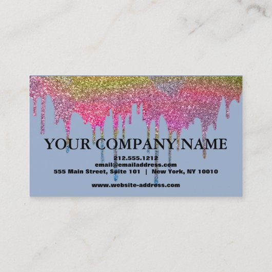 Carte de crédit noire Parties scintillant élégante (Dos)