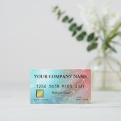 Carte de crédit Parties scintillant élégante (Debout devant)