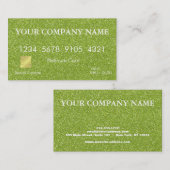 Carte de crédit Parties scintillant élégante (Devant / Derrière)