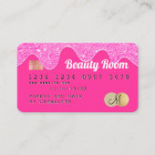 Carte de crédit parties scintillant gouttes beauté (Devant)