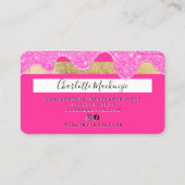 Carte de crédit parties scintillant gouttes beauté (Dos)