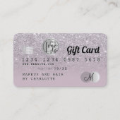 Carte de crédit parties scintillant violet ombre c (Devant)