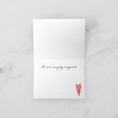 Carte de crédit personnalisée, Merci Valentine's D (Intérieur)