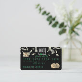 Carte de crédit personnalisée Stylisée (Debout devant)