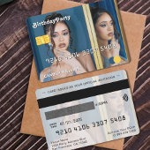 Carte de crédit Photo Anniversaire