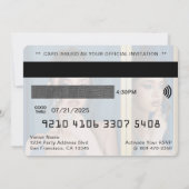 Carte de crédit Photo Fête d'anniversaire (Dos)