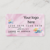 Carte de crédit Pink Holograph Unicorn ajoutez vot (Devant)