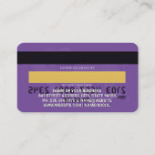 Carte de crédit | Pourpre | Carte du monde (Dos)