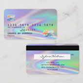 Carte de crédit professionnelle moderne ajouter un (Devant / Derrière)