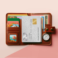 Carte de crédit Retro Vintage Damask Anniversaire