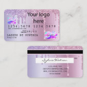 Carte de crédit Rose Gold Driving Gold Ajoutez vot (Devant / Derrière)