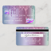 Carte de crédit Rose Gold Driving Gold sirène (Devant / Derrière)