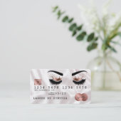 Carte de crédit Rose stylisé Gold Long Lashes Cour (Debout devant)