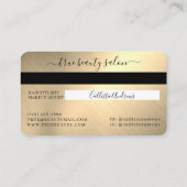 Carte de crédit Simple Gold Metallic Signature Scr (Dos)