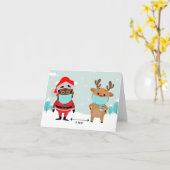 Carte de crédit sociale Christmas Greeting Card (Fleur jaune)