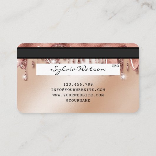 Carte de crédit Styled Driving Gold (Dos)