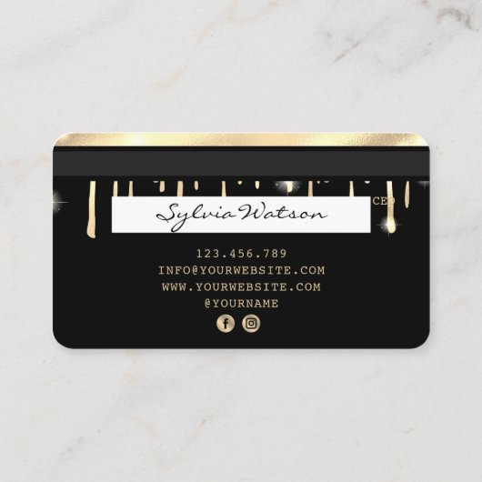 Carte de crédit Styled Driving Gold (Dos)