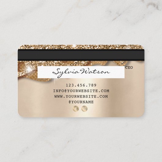 Carte de crédit Styled Driving Gold (Dos)