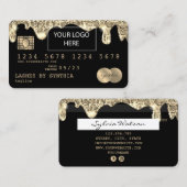 Carte de crédit Styled Driving Gold ajouter le log (Devant / Derrière)