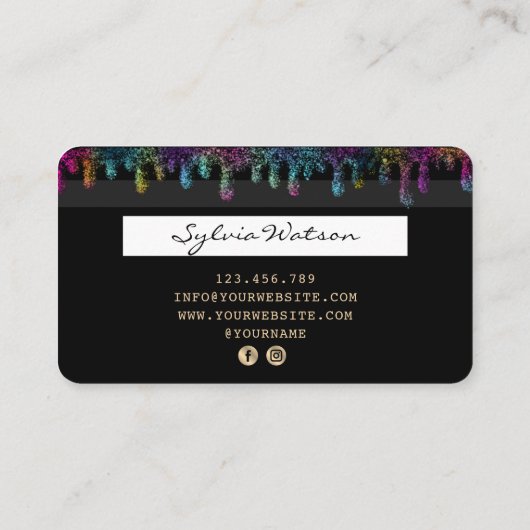 Carte de crédit Styled Driving Unicorn sirène (Dos)