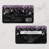 Carte de crédit Styled Driving Violet Silk (Devant / Derrière)