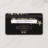Carte de crédit Styled Floral Gold (Dos)