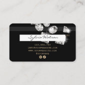 Carte de crédit Styled Gold Diamonds Médias sociau (Dos)