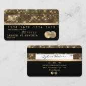 Carte de crédit Styled Gold et Black (Devant / Derrière)