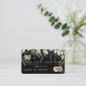 Carte de crédit Styled Green Floral (Debout devant)