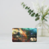 Carte de crédit Styled Nebula étoiles cosmos espac (Debout devant)