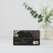 Carte de crédit Styled or honeycomb féminin (Debout devant)