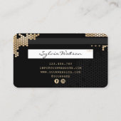 Carte de crédit Styled or honeypeb logo féminin (Dos)