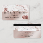 Carte de crédit Styled Rose Gold Driving Gold (Devant / Derrière)