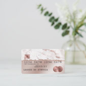 Carte de crédit Styled Rose Gold Driving Gold (Debout devant)