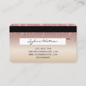 Carte de crédit Styled Rose Gold Driving Gold (Dos)